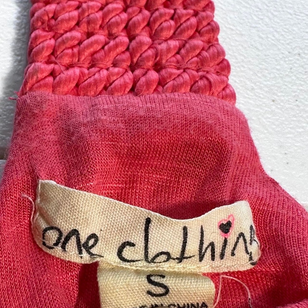 Y2K One Clothing red halter top with braided straps - Picture 3 of 5